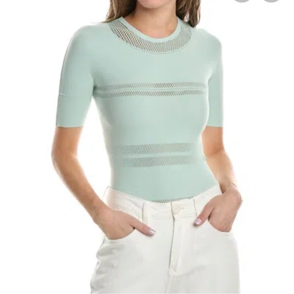 Wolford Tops - Wolford NWT Net Line Bodysuit - Aqua size XS